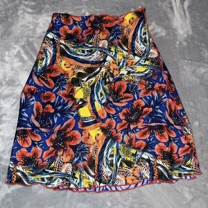 Haystacks Sz XS Colorful Chic Floral Boho Artwear Reversible A- Line Skirt USA